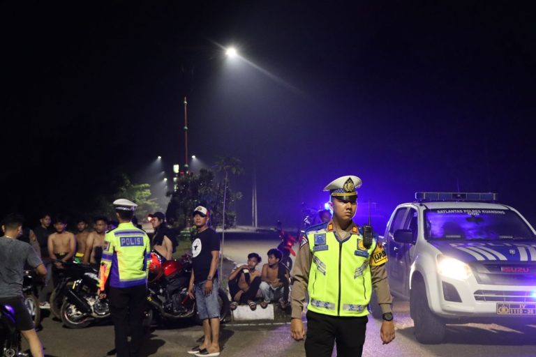81 Kendaraan Terjaring Razia Pada Operasi Zebra Lancang Kuning 2023 Polres Kuansing